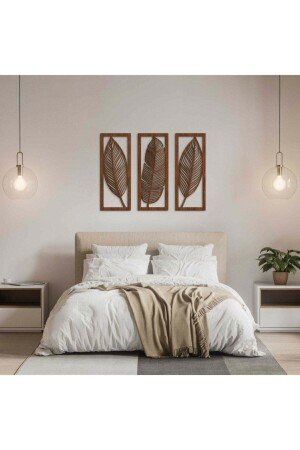 Yaprak Desenli Duvar Dekoru - Evdeucuz