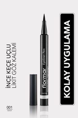 Yarı Mat Bitişli Eyeliner (SİYAH) - Eyeliner Pen - 001 Black - 8690604109609 - 1