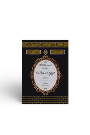 Yasin Juz Buch Mevlüt Set mit Kaaba-Motiv Geschenk-Gebetsperlen – 10 Stück - 4