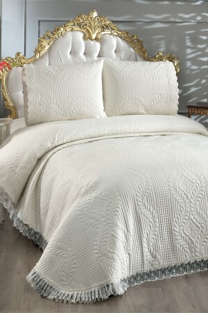 كريم ملابس السرير مزدوجة من الموجات فوق الصوتية - Çeyiz Diyarı