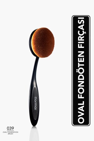 Yatay Eğimli Fondöten Fırçası - Oval Foundation Brush - 039 - 8690604598496 - 2