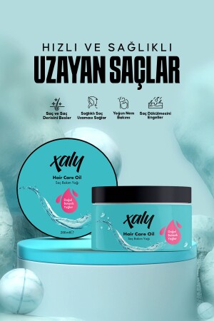 Yavaş Uzayan Saçlara Özel Saç Bakım Yağı 250 ml - Xaly