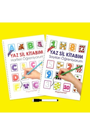 Yaz Sil Kitabım Harfler - Sayılar Seti DM17186 - 6