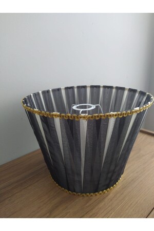 Ersatz-Lampenschirme, cremefarben/schwarz, Bandkappe, konische Kappe, 1600 gemischt - White West inn House