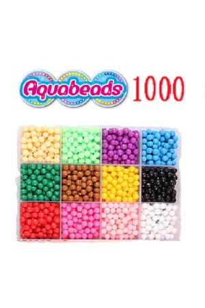 Yedek Boncuk Seti 10 Renk 1000 Adet Aquabeads Aqua 15 renk 1200 - 1