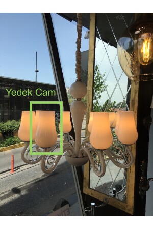 YEDEK CAM - AVİZE KOL CAMI - BEYAZ 10904cam - 5