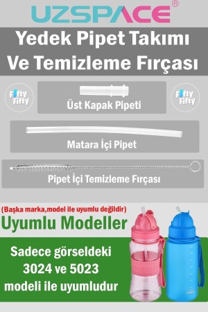 Yedek Pipet Takımı ve Pipet Temizleme Fırçası 1 Set (3 Parça) -Kapak Hariçtir--- Uzspace-3024 - 2