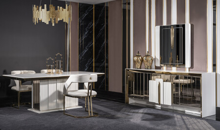 غرفة الطعام الفاخرة من (منز دانتي) - Cadde Yıldız