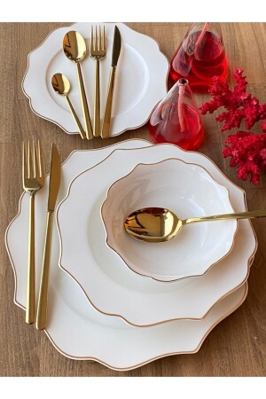 Yemek Takımı Negro Gold 24 Parça 6 Kişilik - Sembol