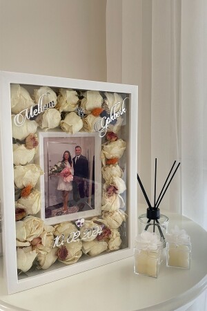 Yeni Model 25x35 Cm Beyaz Fotoğraf Alanlı Model Tasarım Anı Çerçevesi! Isimli Ledsiz - Verda Çerçeve