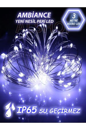 Yeni Nesil 3 Metre 30 Ledli Beyaz Peri Led Işık - Alshop