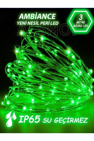 Yeni Nesil 3 Metre 30 Ledli Yeşil Peri Led Işık - Alshop