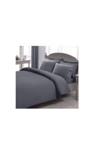 MNZ-New Season King Size Satin Duvet Cover Set - شريط / شريط أنتراتيكيت - Taç