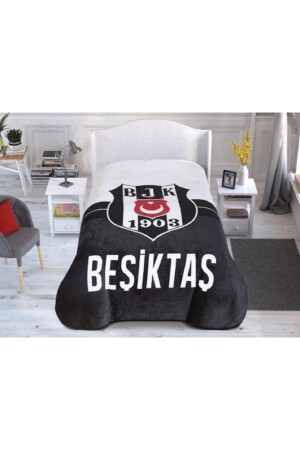 Yeni Sezon Lisanslı Tek Kişilik Beşiktaş Battaniye 160x220 71128308 - 2