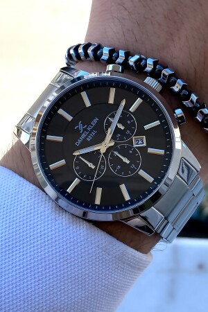 Yeni Sezon Özel Seri Çelik Gümüş Sevgiliye Sevgiler Günü Hediyesi Erkek Saati Bileklik danielklein406 - Daniel Klein