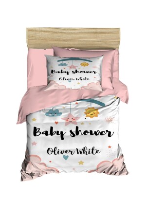 MNZ-Newborn Baby Girl Duvet Cover Set 100% قطن MH01181 - Mira Home