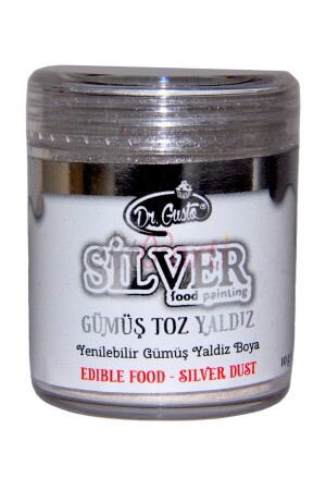 Yenilebilir Metalik Toz Gümüş Gıda Boyası 10 gr - 1