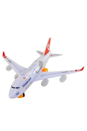 Yerde Gezen Pilli Işıklı Airline Uçak 747 Ch-132tk 28380128380 - 2