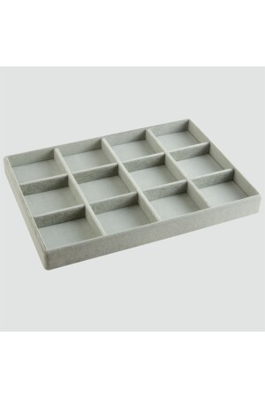 إنتاج منزلي من المنتجات السودية الأزياء الرمادية لون 34 سم / 24 سم 12 غرفة داخل الدرج مجوهرات قفزة megass021 - MeGass Dekor