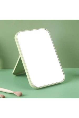 Yeşil Makyaj Aynası Çanta Boy Masa El Aynası Masa Aynası Makyaj Aynası Asılabilir 14-8 Cm X 10 Cm - 1