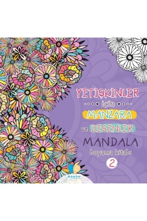 Yetişkinler Için Manzara Ve Desenler Mandala Boyama Kitabı-2 - 1