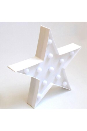 Yıldız Led Gece Lambası Model 2 Beyaz LizpoDecor5455 - 2