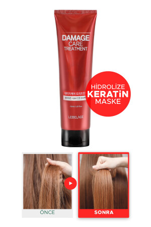 Yıpranmış Saçlar Için Hidrolize Keratin Yoğun Saç Bakım Maskesi Damage Treatment 150 ml 8809679091997 - 2