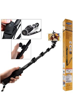 Yntg Yt-1288 Bluetooth-gesteuerter Selfie-Stick, Teleskop-Selfie, Kamera, Telefon – Schwarz ST0058011661 - 4
