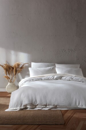 مجموعة غلاف الموسلين من طراز MNZ-YOANA 220X240 CM BATTALBOY MBD230101009-4 - Buldans