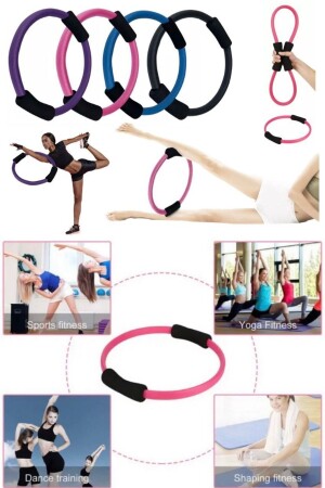 Yoga Akıllı Egzersiz Magic Zayıflama Fit Fitness Vücut Masajı Direnç Çemberi Ev Egzersiz Pilates p179c - 1