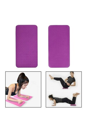 Yoga Diz Dirsek Destek Yastığı Kaymaz Mat 6 Mm Mor MR6MMD - 1