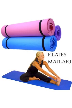 Yoga Mat Egzersiz Aerobik Fitness Yoga Halısı Plates Minderi - 1