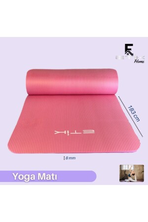 Yoga Matı 8 mm Taşıma Askılı Yoga Minderi ETK100000 - 1