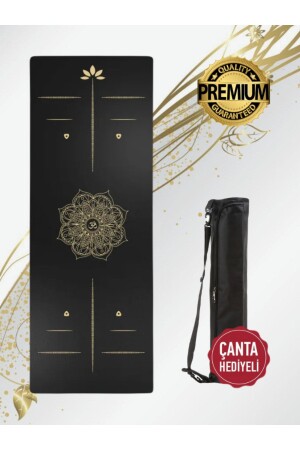 Yoga Matı Premium Quality Gold-black Series 5 Mm - 1