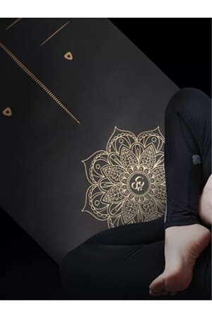 Yoga Matı Premium Quality Gold-black Series 5 Mm - 4