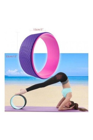 Yoga Wheel Yoga Tekerleği Mavi-pembe - 1