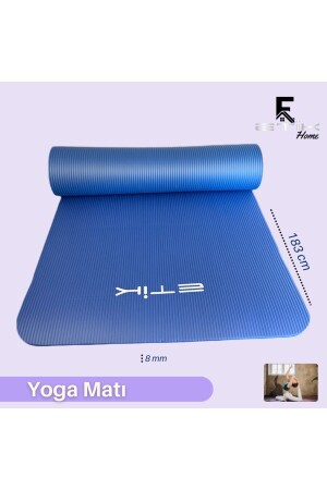 Yogamatte 8 mm Yogamatte mit Tragegurt ETK100000 - 1