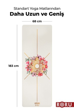 Yogamatte der Sun-Serie, Blume, 5 mm – limitierte Auflage - 3