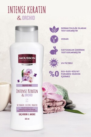 Yoğun Keratin&orkide Içeren Renk Koruyucu Ve Yıpranmayı Onaran Saç Bakım Krem Ve Maskesi 365 ml - Mousson