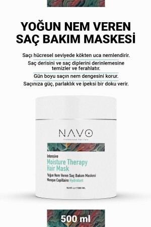 Yoğun Nem Veren Saç Maskesi Moisture Therapy Hair Mask 500 ml - 1