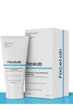 Intensiv feuchtigkeitsspendende und barrierereparierende Panthenol 6 % Hautpflegecreme 50 ml FL029 - FaceLab
