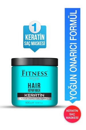 Yoğun Onarıcı Keratin Saç Bakım Maskesi 500 ml - Fitness Professional