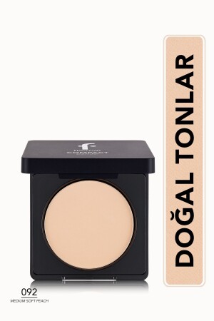 Yoğun Pigmentli Kompakt Pudra - Compact Powder - 092 Medium Soft Peach - 8682536051323 - 2