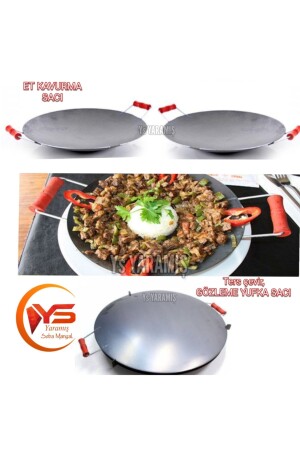 Ys 40cm Wok Tava Saç Kavurma Et Saç Kavurma - Yufka Gözleme Bazlama Ekmek Sacı Vok Tava 40 cm saç tava - 1