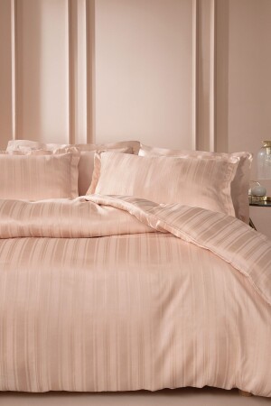 مجموعة غطاء غطاء من البامبو المزدوج من الساتين - اللون الأزرق YTSGRPIST-1562824 - Yataş