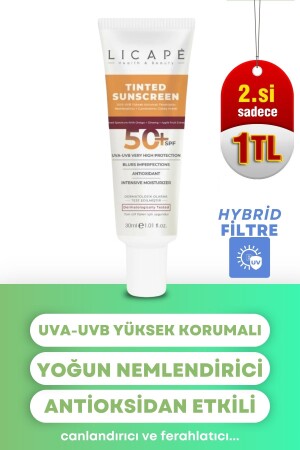 Yüksek Koruma Tinted ( Kapatıcı ) 50 Spf Güneş Kremi - 1