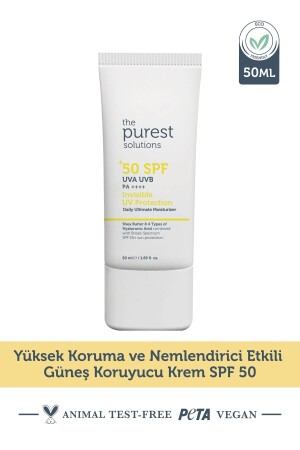 Yüksek Koruma ve Nemlendirici Etkili Güneş Koruyucu Krem SPF 50- 50 ml - 2