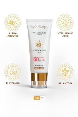 Yüksek Korumalı Leke Karşıtı- Aydınlatıcı- Waterproof Spf 50- Yüz Güneş Kremi 50ml - 1