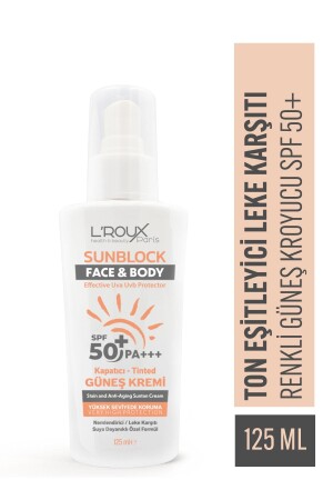 Yüksek Korumalı Leke Karşıtı Ve Cilt Tonu Eşitleyici Renkli (tinted) Güneş Kremi Spf 50- 125 Ml 8424 - 2