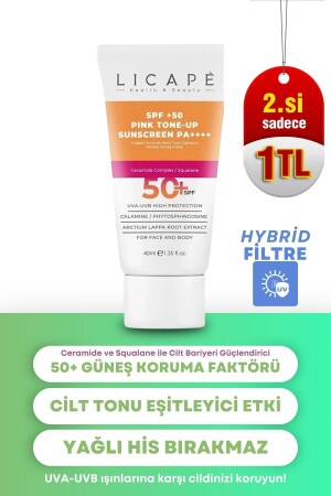 Yüksek Korumalı Renk Tonu Eşitleyici Pembe - Pink Güneş Kremi 40ml - 1